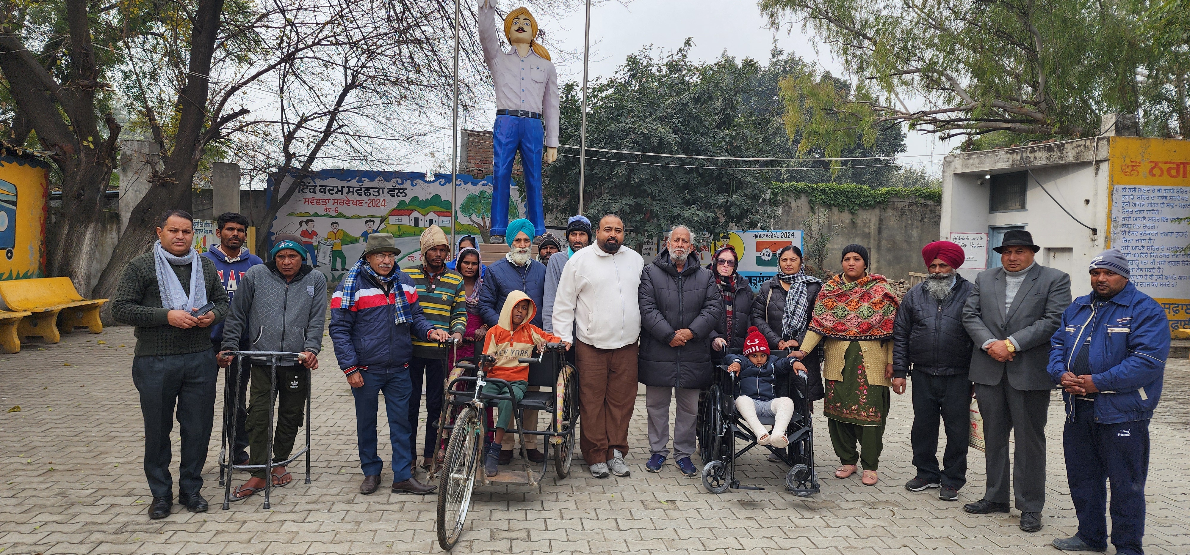 Raju Brothers Welfare Society UK and Punjab provided tricycles, wheelchairs to the disabled